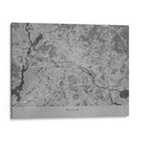 Mapa vintage gris de Berlín en Alemania - Rosana Laiz Blursbyai | Cuadro decorativo de Canvas Lab