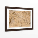 Mapa vintage sepia de Berlín en Alemania - Rosana Laiz Blursbyai | Cuadro decorativo de Canvas Lab