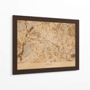 Mapa vintage sepia de Berlín en Alemania - Rosana Laiz Blursbyai | Cuadro decorativo de Canvas Lab