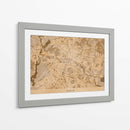 Mapa vintage sepia de Berlín en Alemania - Rosana Laiz Blursbyai | Cuadro decorativo de Canvas Lab