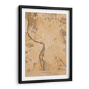 Mapa vintage sepia de Toulouse Francia - Rosana Laiz Blursbyai | Cuadro decorativo de Canvas Lab