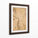 Mapa vintage sepia de Toulouse Francia - Rosana Laiz Blursbyai | Cuadro decorativo de Canvas Lab