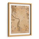 Mapa vintage sepia de Toulouse Francia - Rosana Laiz Blursbyai | Cuadro decorativo de Canvas Lab