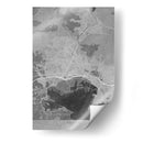 Mapa vintage gris de Toulon Francia - Rosana Laiz Blursbyai | Cuadro decorativo de Canvas Lab