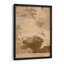 Mapa vintage sepia de Toulon Francia - Rosana Laiz Blursbyai | Cuadro decorativo de Canvas Lab