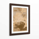 Mapa vintage sepia de Toulon Francia - Rosana Laiz Blursbyai | Cuadro decorativo de Canvas Lab