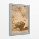 Mapa vintage sepia de Toulon Francia - Rosana Laiz Blursbyai | Cuadro decorativo de Canvas Lab