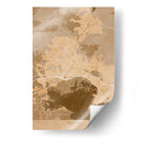 Mapa vintage sepia de Toulon Francia - Rosana Laiz Blursbyai | Cuadro decorativo de Canvas Lab