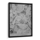 Mapa vintage gris de Strasbourg Francia - Rosana Laiz Blursbyai | Cuadro decorativo de Canvas Lab