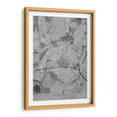 Mapa vintage gris de Strasbourg Francia - Rosana Laiz Blursbyai | Cuadro decorativo de Canvas Lab