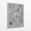 Mapa vintage gris de Strasbourg Francia - Rosana Laiz Blursbyai | Cuadro decorativo de Canvas Lab