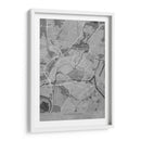 Mapa vintage gris de Strasbourg Francia - Rosana Laiz Blursbyai | Cuadro decorativo de Canvas Lab