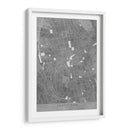 Mapa vintage gris del centro de Francia de Saint Etienne - Rosana Laiz Blursbyai | Cuadro decorativo de Canvas Lab