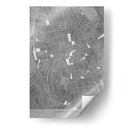 Mapa vintage gris del centro de Francia de Saint Etienne - Rosana Laiz Blursbyai | Cuadro decorativo de Canvas Lab