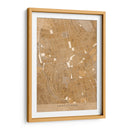 Mapa vintage en sepia del centro de Saint Etienne, Francia - Rosana Laiz Blursbyai | Cuadro decorativo de Canvas Lab