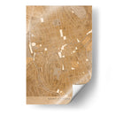 Mapa vintage en sepia del centro de Saint Etienne, Francia - Rosana Laiz Blursbyai | Cuadro decorativo de Canvas Lab