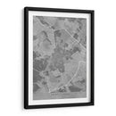 Mapa vintage gris de Saint Etienne Francia - Rosana Laiz Blursbyai | Cuadro decorativo de Canvas Lab