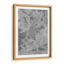 Mapa vintage gris de Saint Etienne Francia - Rosana Laiz Blursbyai | Cuadro decorativo de Canvas Lab