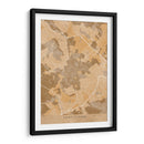 Mapa vintage sepia de Saint Etienne Francia - Rosana Laiz Blursbyai | Cuadro decorativo de Canvas Lab