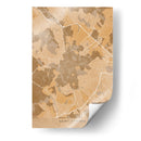 Mapa vintage sepia de Saint Etienne Francia - Rosana Laiz Blursbyai | Cuadro decorativo de Canvas Lab