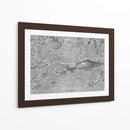 Mapa vintage gris de Rennes Francia - Rosana Laiz Blursbyai | Cuadro decorativo de Canvas Lab