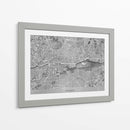 Mapa vintage gris de Rennes Francia - Rosana Laiz Blursbyai | Cuadro decorativo de Canvas Lab