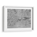 Mapa vintage gris de Rennes Francia - Rosana Laiz Blursbyai | Cuadro decorativo de Canvas Lab