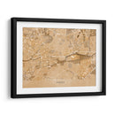 Mapa vintage sepia de Rennes Francia - Rosana Laiz Blursbyai | Cuadro decorativo de Canvas Lab