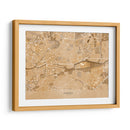 Mapa vintage sepia de Rennes Francia - Rosana Laiz Blursbyai | Cuadro decorativo de Canvas Lab