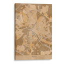 Mapa vintage sepia de Reims Francia - Rosana Laiz Blursbyai | Cuadro decorativo de Canvas Lab