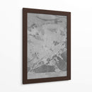 Mapa vintage gris de Nimes Francia - Rosana Laiz Blursbyai | Cuadro decorativo de Canvas Lab