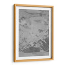 Mapa vintage gris de Nimes Francia - Rosana Laiz Blursbyai | Cuadro decorativo de Canvas Lab