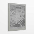 Mapa vintage gris de Nimes Francia - Rosana Laiz Blursbyai | Cuadro decorativo de Canvas Lab