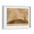 Mapa vintage en sepia del centro de Nice, Francia - Rosana Laiz Blursbyai | Cuadro decorativo de Canvas Lab
