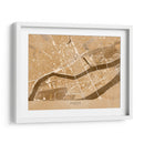 Mapa vintage en sepia del centro de Nantes, Francia - Rosana Laiz Blursbyai | Cuadro decorativo de Canvas Lab
