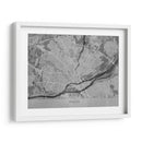 Mapa vintage gris de Nantes Francia - Rosana Laiz Blursbyai | Cuadro decorativo de Canvas Lab