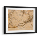 Mapa vintage sepia de Nantes Francia - Rosana Laiz Blursbyai | Cuadro decorativo de Canvas Lab