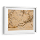 Mapa vintage sepia de Nantes Francia - Rosana Laiz Blursbyai | Cuadro decorativo de Canvas Lab