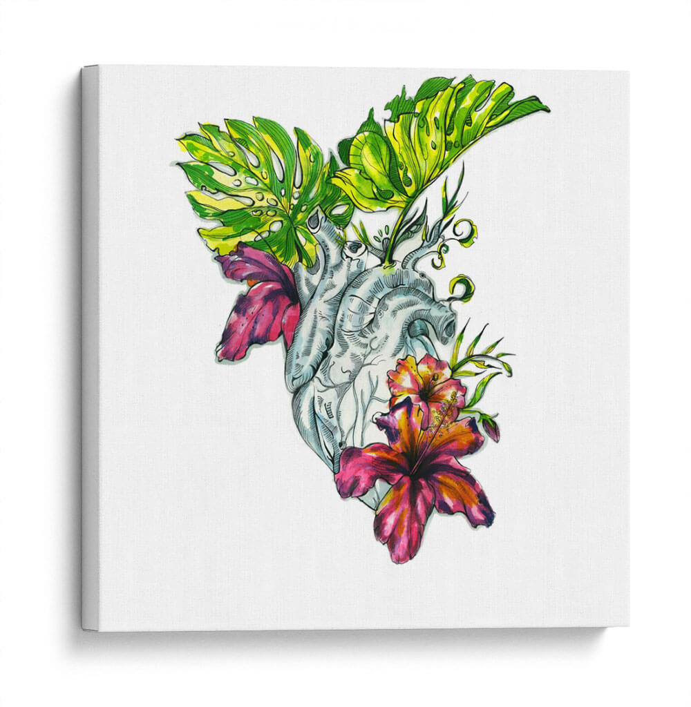 Mi corazón floreciendo | Cuadro decorativo de Canvas Lab