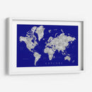 Explore - Mapa mundial con ciudades Valrie - Rosana Laiz Blursbyai | Cuadro decorativo de Canvas Lab