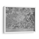 Mapa vintage gris del centro de Stuttgart, Alemania - Rosana Laiz Blursbyai | Cuadro decorativo de Canvas Lab