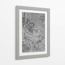 Mapa vintage gris de Nurnberg Alemania - Rosana Laiz Blursbyai | Cuadro decorativo de Canvas Lab