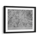 Mapa vintage gris de Munchen Alemania - Rosana Laiz Blursbyai | Cuadro decorativo de Canvas Lab