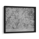 Mapa vintage gris de Munchen Alemania - Rosana Laiz Blursbyai | Cuadro decorativo de Canvas Lab