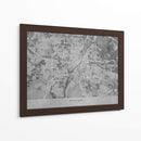 Mapa vintage gris de Munchen Alemania - Rosana Laiz Blursbyai | Cuadro decorativo de Canvas Lab