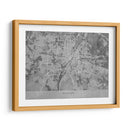 Mapa vintage gris de Munchen Alemania - Rosana Laiz Blursbyai | Cuadro decorativo de Canvas Lab
