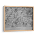 Mapa vintage gris de Munchen Alemania - Rosana Laiz Blursbyai | Cuadro decorativo de Canvas Lab