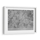 Mapa vintage gris de Munchen Alemania - Rosana Laiz Blursbyai | Cuadro decorativo de Canvas Lab