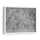 Mapa vintage gris de Munchen Alemania - Rosana Laiz Blursbyai | Cuadro decorativo de Canvas Lab