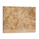 Mapa vintage sepia de Munchen Alemania - Rosana Laiz Blursbyai | Cuadro decorativo de Canvas Lab